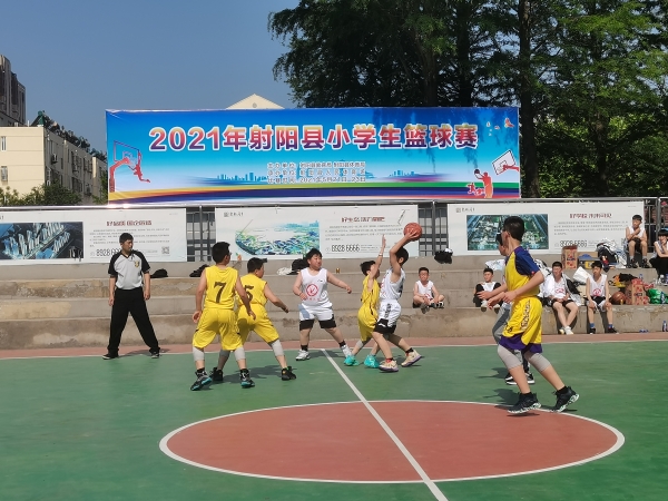 盐城市射阳县举办小学生篮球赛